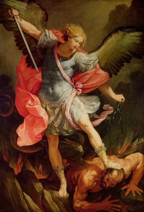 archangel michael vs dragon