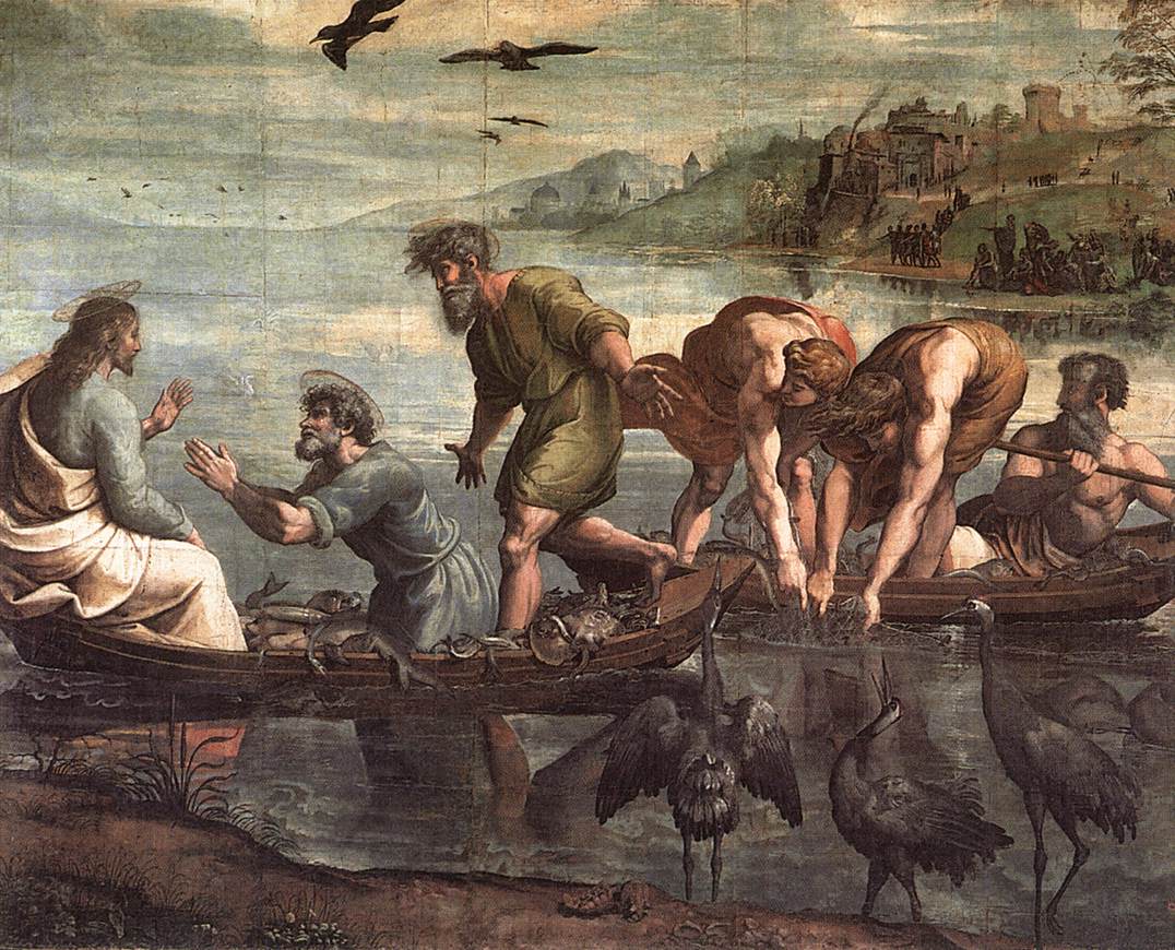 What is the meaning of miraculous catch of fish in Luke 5?