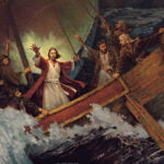 Jesus stills the storm in Luke 8