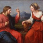 Jesus meets the woman of Samaria by a well in John 4